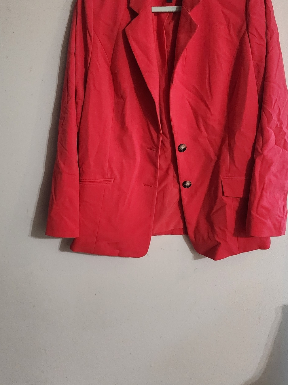 The Limited Bold Red Tailored Two-Button Blazer Jacket Size 14